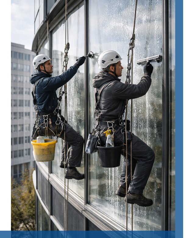Мойка панорамных окон в Амурске от 362 р. заказать у ВЫСОТНИК-Мрс