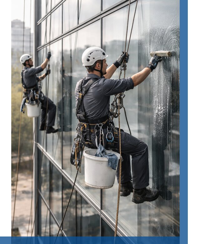 Мойка сплошного остекления в Амурске, заказать от 310 р.| ВЫСОТНИК-Мрс