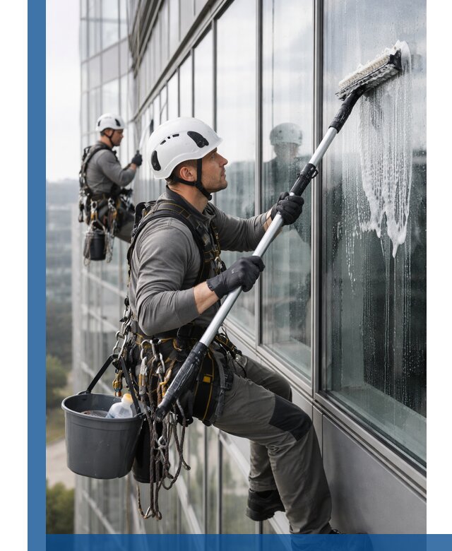 Высотная мойка сплошного остекления с выездом в Амурске