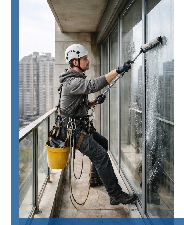 Профессиональная мойка балконного остекления в Амурске