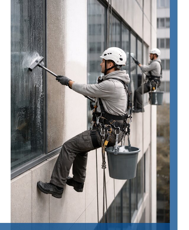 Мойка фасадов зданий в Амурске под ключ от 362 р. | ВЫСОТНИК-Мрс