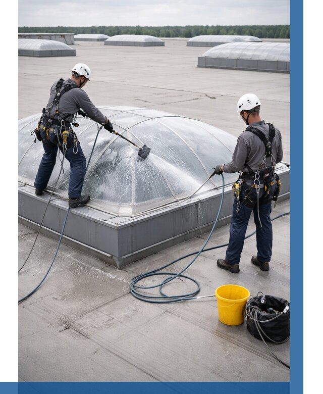 Мойка зенитных фонарей в Амурске, заказать от 4649 р. | ВЫСОТНИК-Мрс