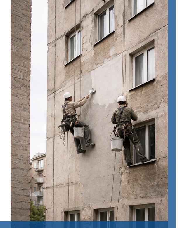 Косметический ремонт фасада в Амурске от 1137 р. | ВЫСОТНИК-Мрс