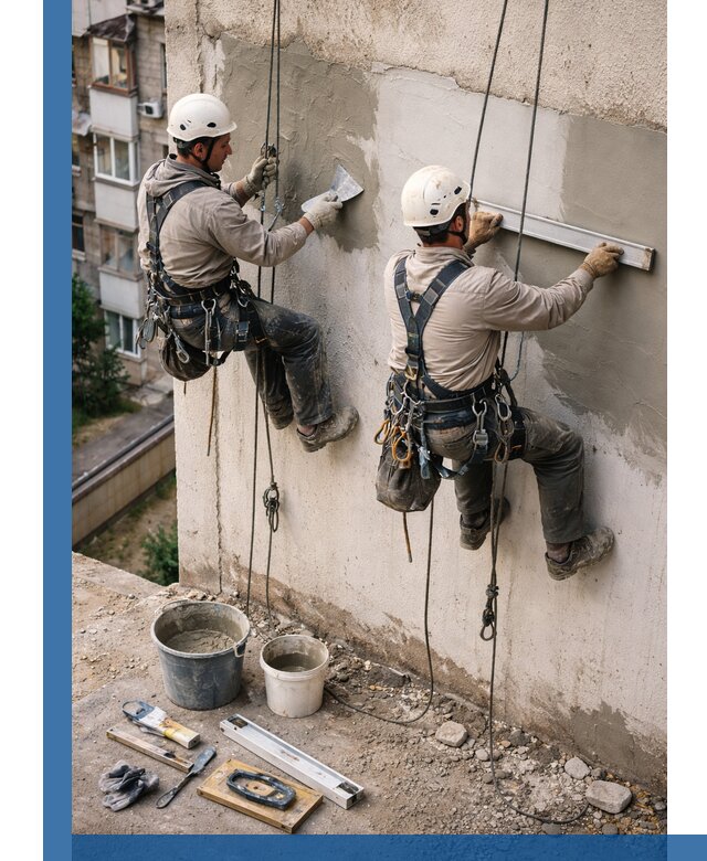 Комплексный ремонт штукатурного фасада с гарантией в Амурске