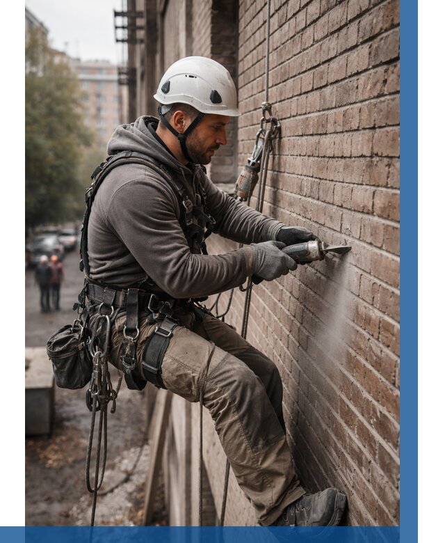 Расшивка кирпичных швов в Амурске от 620 р. | ВЫСОТНИК-Мрс