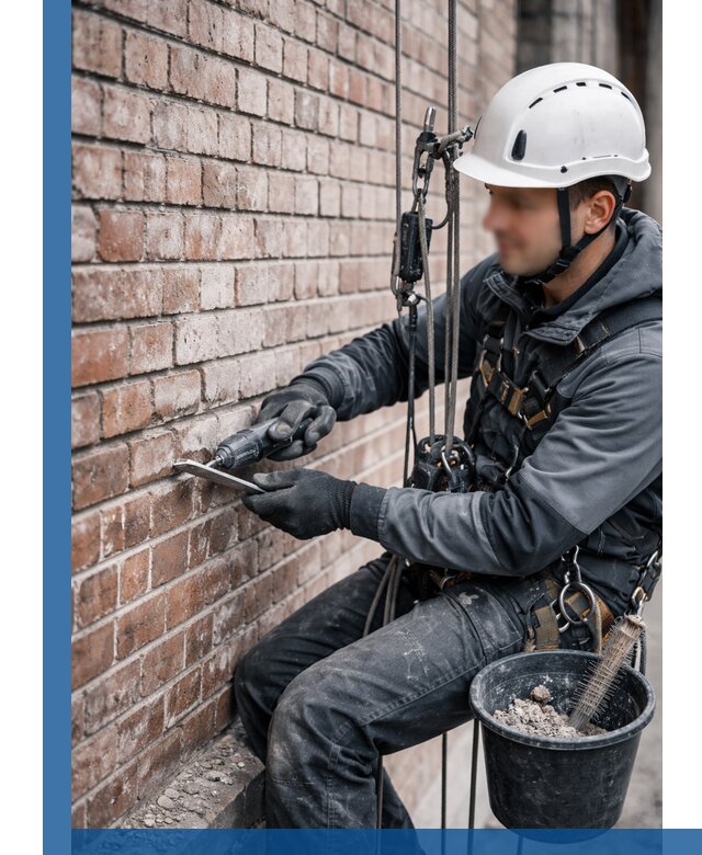 Расшивка кирпичных швов фасадов и стен, ремонт в Амурске