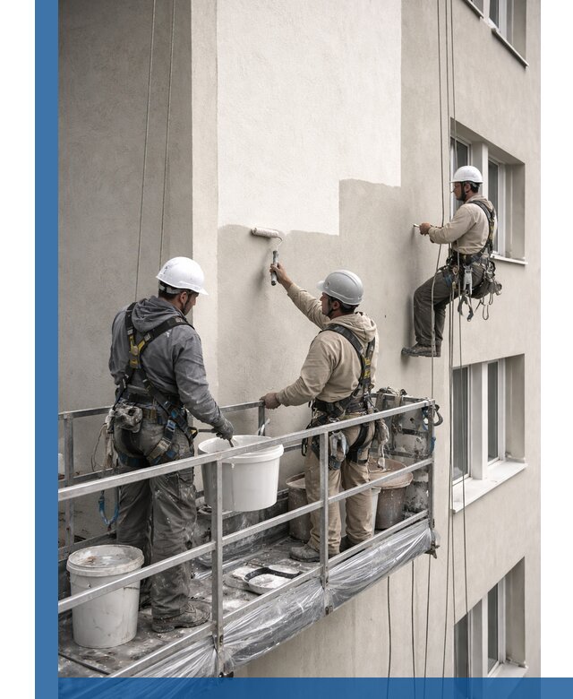 Покраска оштукатуренного фасада в Амурске под ключ с гарантией