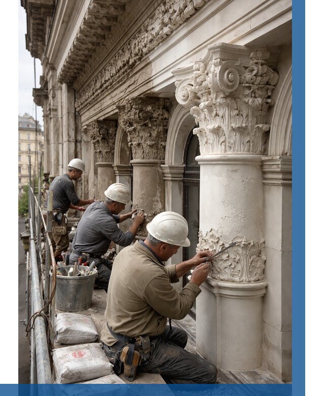 Реставрация фасадной лепнины в Амурске от 2583 р. | ВЫСОТНИК-Мрс