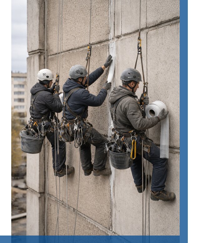 Ремонт межпанельных швов в Амурске от 775 р. | ВЫСОТНИК-Мрс