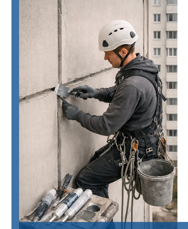 Ремонт межпанельных швов в Амурске герметизация и восстановление