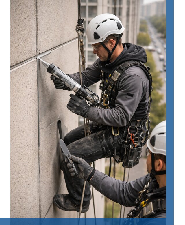 Первичная герметизация швов в Амурске от 620 р. | ВЫСОТНИК-Мрс