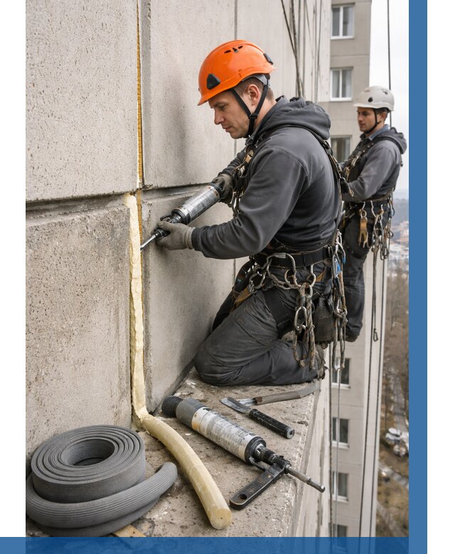 Теплый шов межпанельные швы в Амурске от 723 р. | ВЫСОТНИК-Мрс