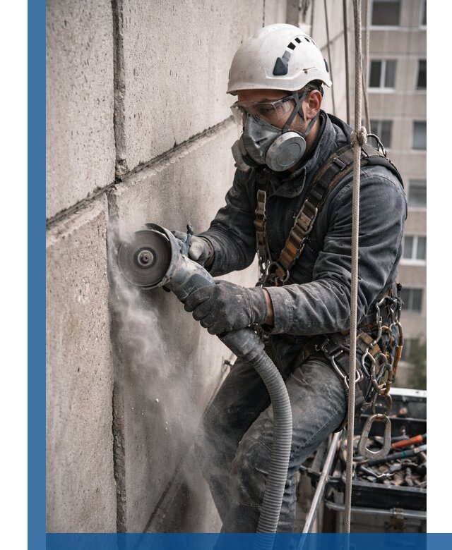 Штробление межпанельных швов в Амурске качественно и быстро