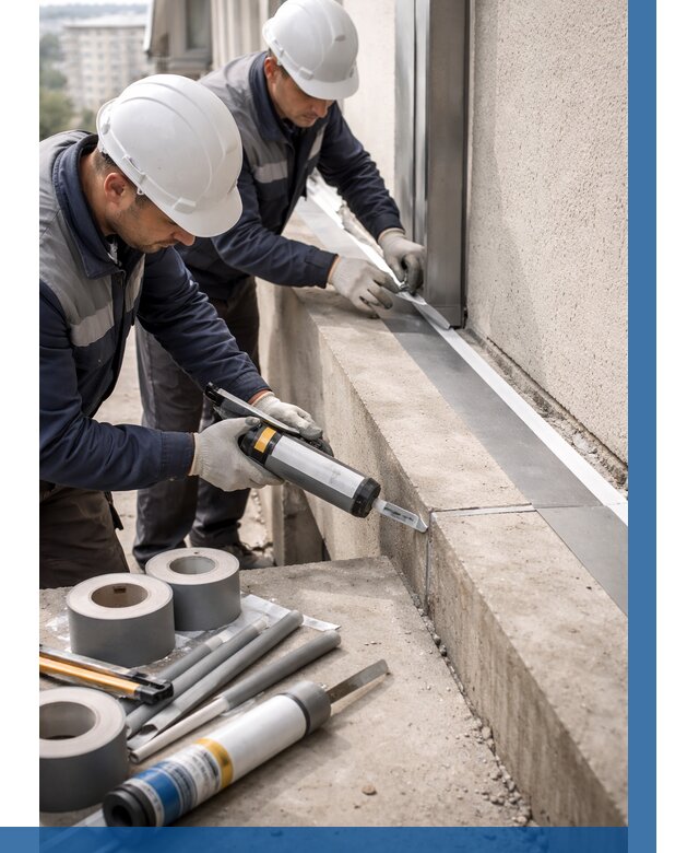 Герметизация примыкания балкона в Амурске от 4649 р. | ВЫСОТНИК-Мрс