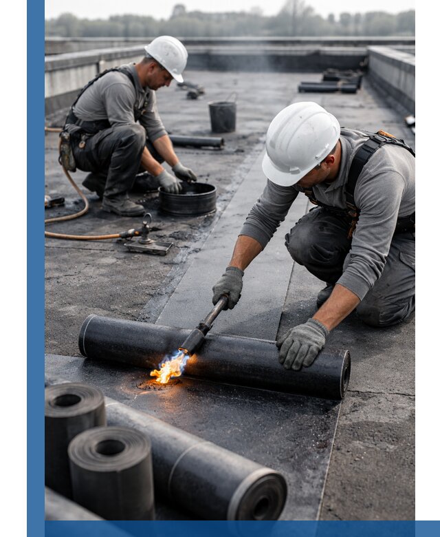 Ремонт рулонной кровли в Амурске герметизация и восстановление