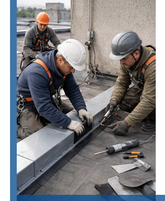 Ремонт кровельных примыканий в Амурске профессионально