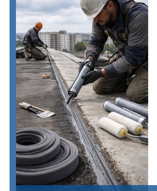 Герметизация швов кровли в Амурске с гарантией герметичности