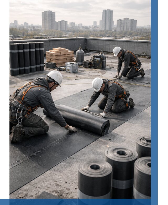 Монтаж мягкой кровли под ключ в Амурске от 465 р. | ВЫСОТНИК-Мрс