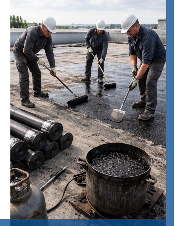 Гидроизоляция кровли мастикой в Амурске от 620 р. | ВЫСОТНИК-Мрс