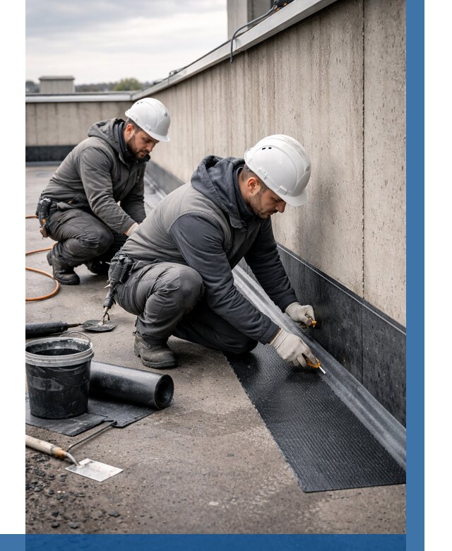 Гидроизоляция примыканий на кровле в Амурске от 930 р. | ВЫСОТНИК-Мрс