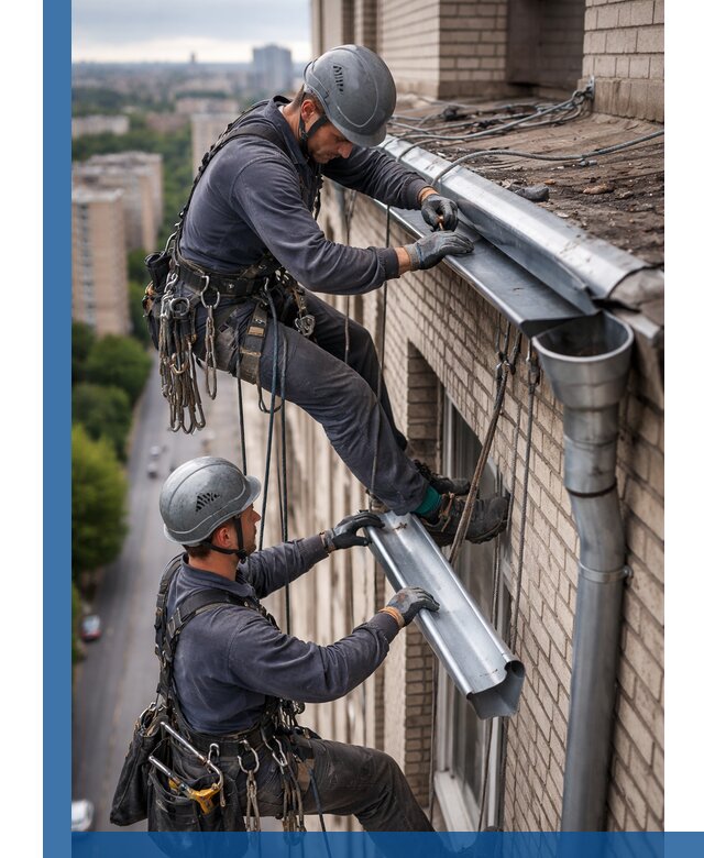 Ремонт водосточных желобов в Амурске, быстро и качественно