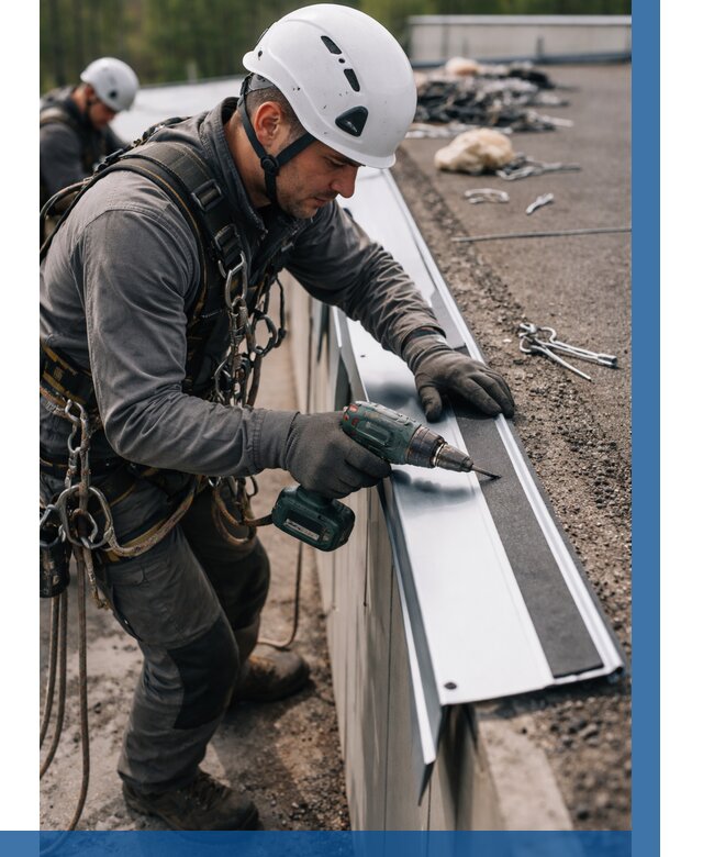 Монтаж капельника на кровле в Амурске от 310 р. | ВЫСОТНИК-Мрс