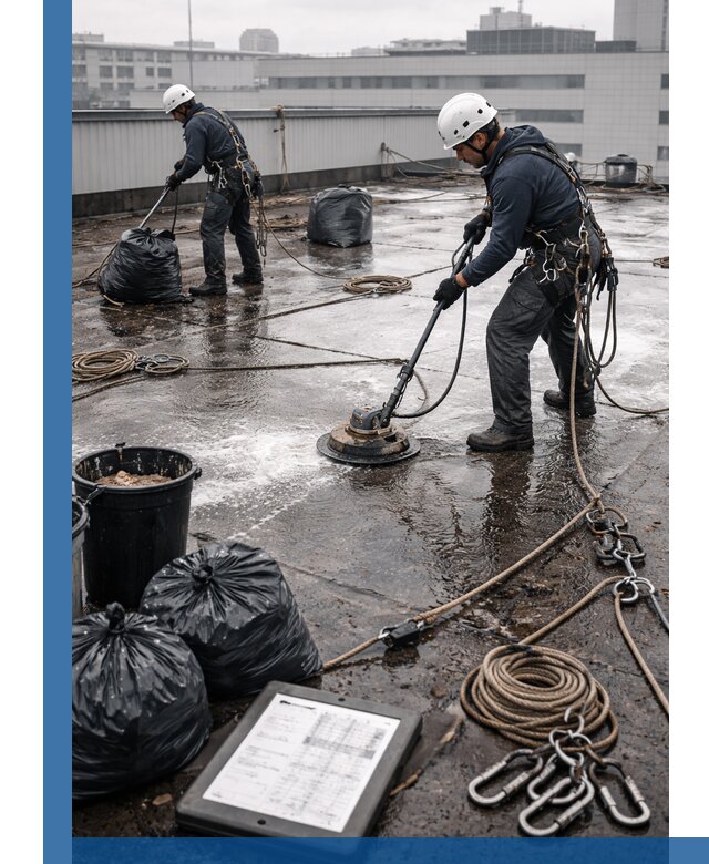 Плановая очистка кровли по графику в Амурске для безопасности