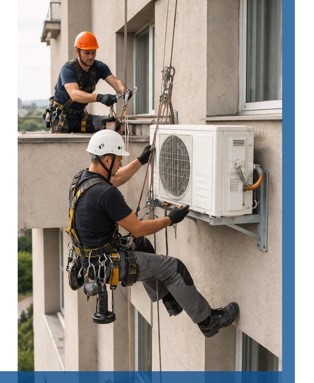 Монтаж внешнего блока кондиционера в Амурске от 6716 р. | ВЫСОТНИК-Мрс