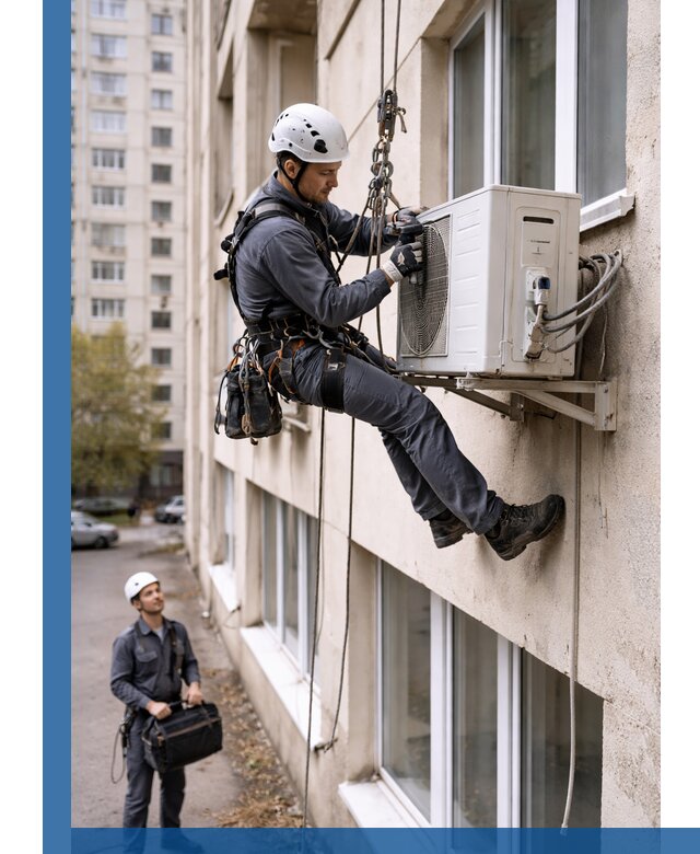 Демонтаж внешнего блока кондиционера в Амурске профессионально