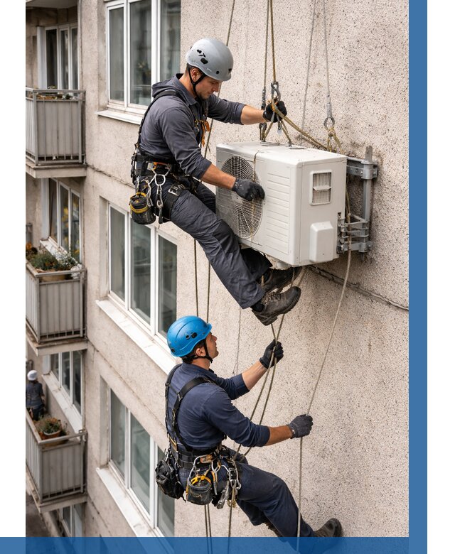 Перенос внешнего блока кондиционера в Амурске от 9299 р.| ВЫСОТНИК-Мрс