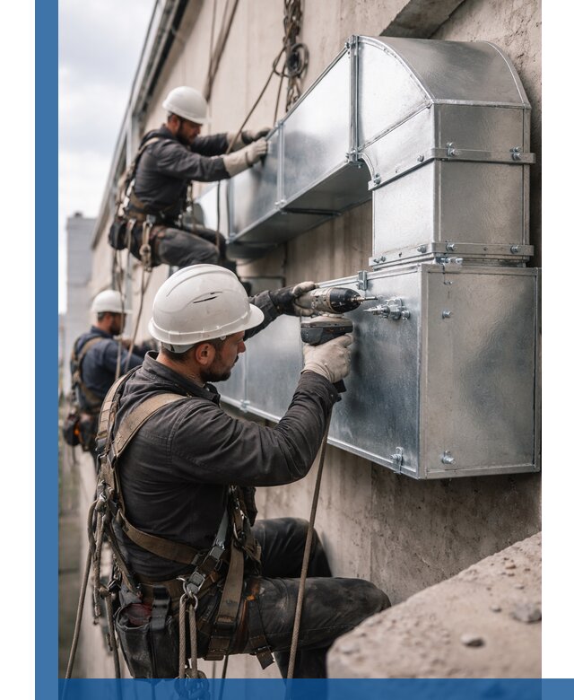 Профессиональный монтаж вентиляционных коробов в Амурске под ключ