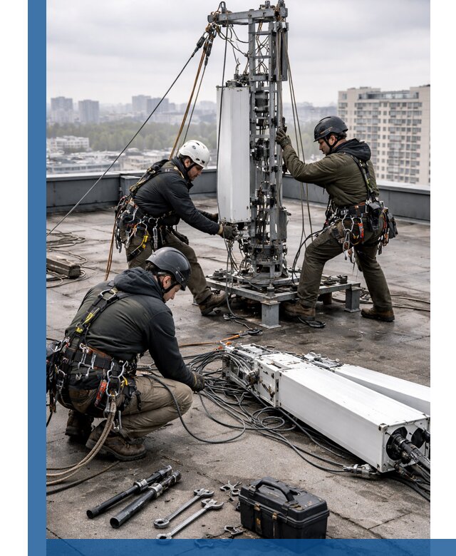 Демонтаж антенн на крыше зданий в Амурске с гарантией