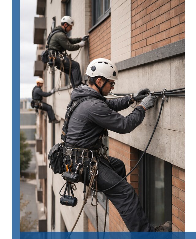 Крепление кабеля на фасаде монтаж и крепеж в Амурске