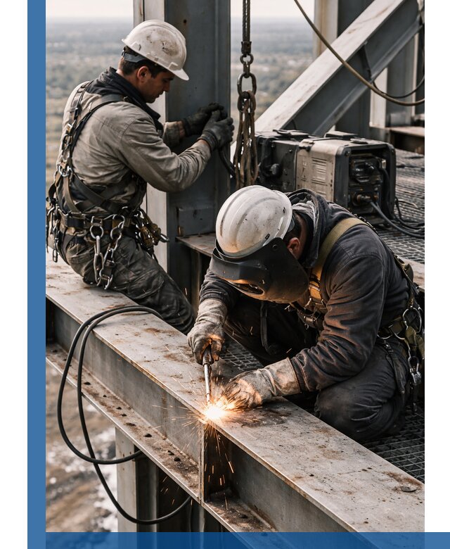 Высотные сварочные работы в Амурске для промышленных объектов