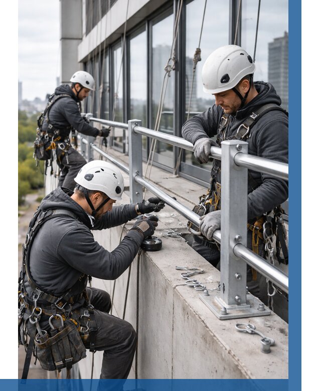 Монтаж ограждений на высоте в Амурске, от 1240 р. | ВЫСОТНИК-Мрс