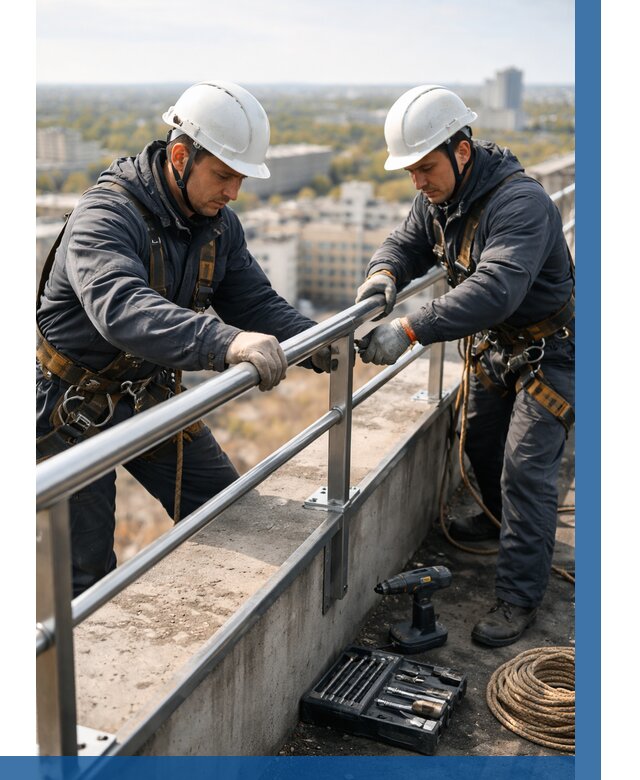 Монтаж перил на высоте в Амурске от 2583 р. | ВЫСОТНИК-Мрс