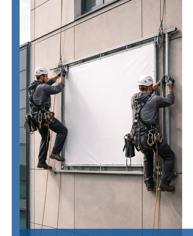 Монтаж наружной рекламной вывески в Амурске под ключ