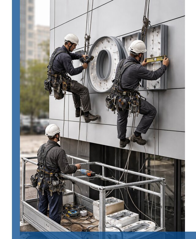 Профессиональный монтаж световых букв в Амурске под ключ