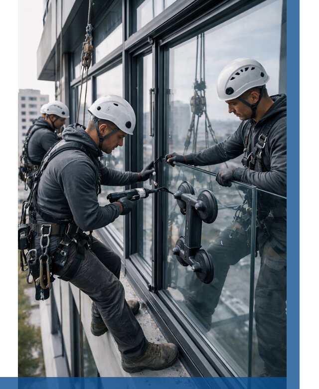 Витражное остекление зданий в Амурске от 3616 р. | ВЫСОТНИК-Мрс