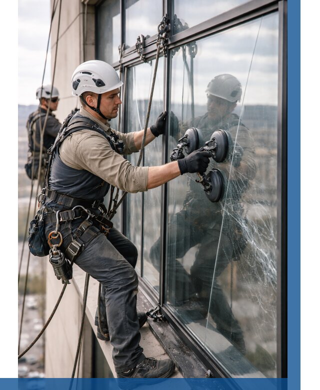 Замена стекла в витраже в Амурске под ключ от 8782 р. | ВЫСОТНИК-Мрс