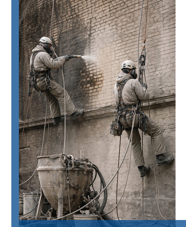 Пескоструйная очистка фасадов в Амурске профессионально