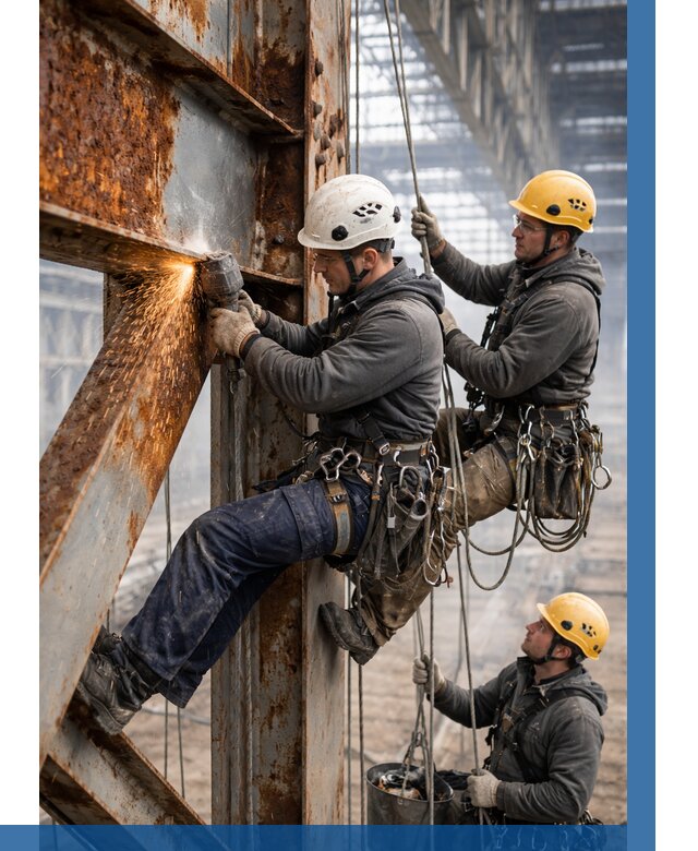 Зачистка металла от ржавчины в Амурске от 362 р. | ВЫСОТНИК-Мрс