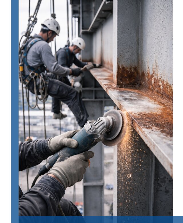 Зачистка металла от ржавчины и подготовка поверхностей в Амурске