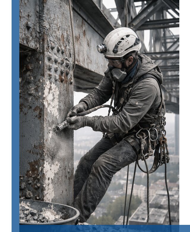 Удаление старой краски с металлических конструкций в Амурске