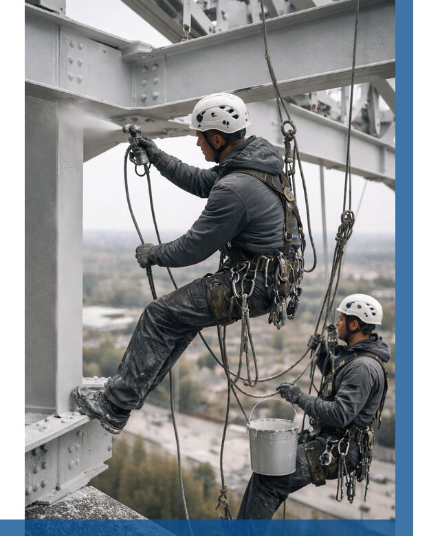 Покраска металлоконструкций на высоте в Амурске 362 р |ВЫСОТНИК-Мрс