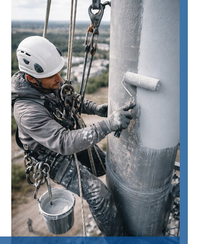 Покраска мачт связи под ключ в Амурске от 878 р. | ВЫСОТНИК-Мрс