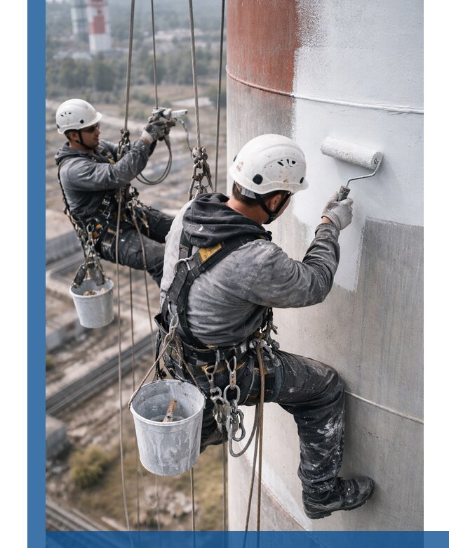 Покраска дымовых труб в Амурске: антикоррозийная защита и восстановление
