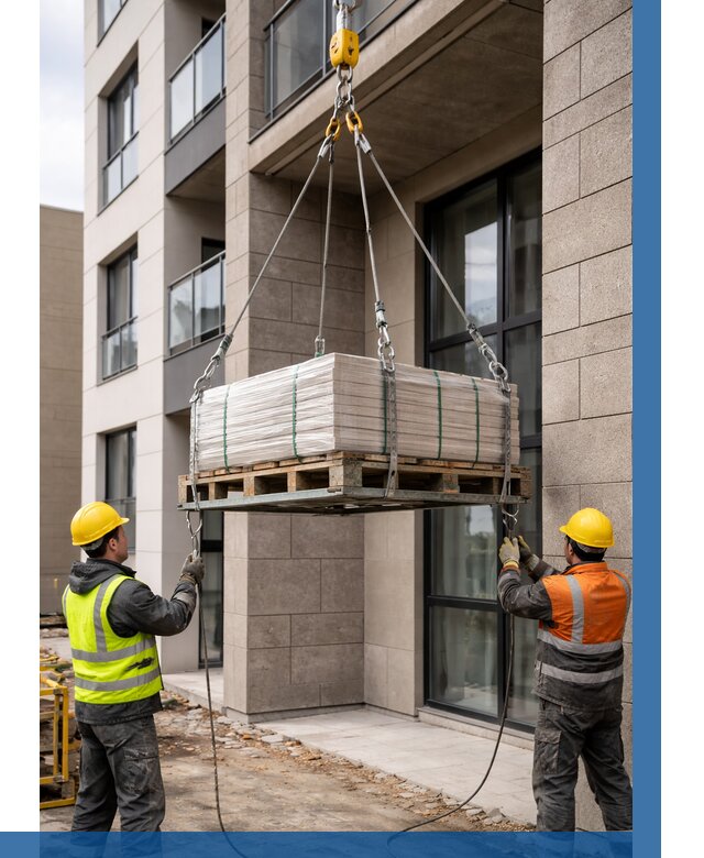 Подъем керамогранита на этаж в Амурске от 3616 р. | ВЫСОТНИК-Мрс