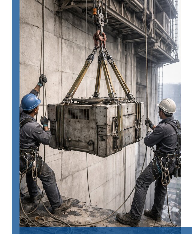 Такелажные работы на высоте, подъем и монтаж грузов в Амурске