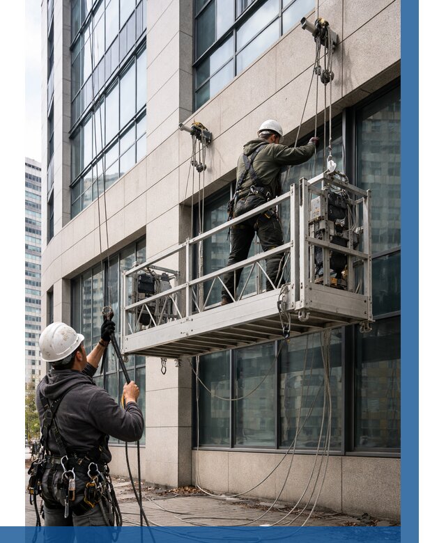 Монтаж и подъем фасадной люльки в Амурске от 12398 р. | ВЫСОТНИК-Мрс